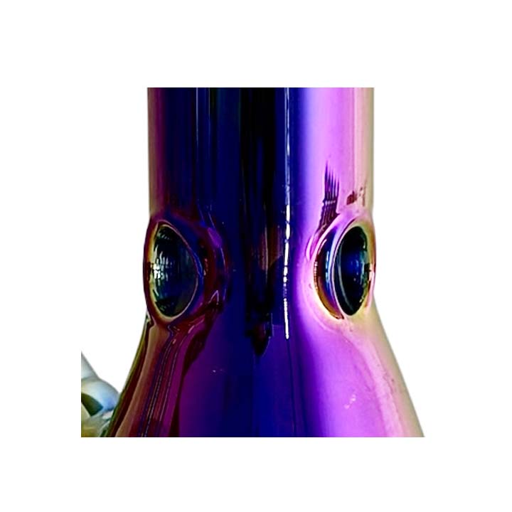 Fortune | 10" 5mm Electroplate Glass Bong- Assorted Colour