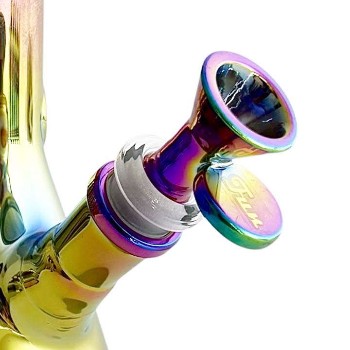 Fortune | 10" 5mm Electroplate Glass Bong- Assorted Colour