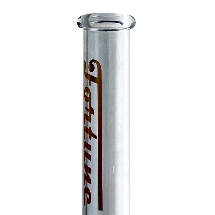 Fortune | 14" 4mm Electroplate Glass Bong- Assorted Colour