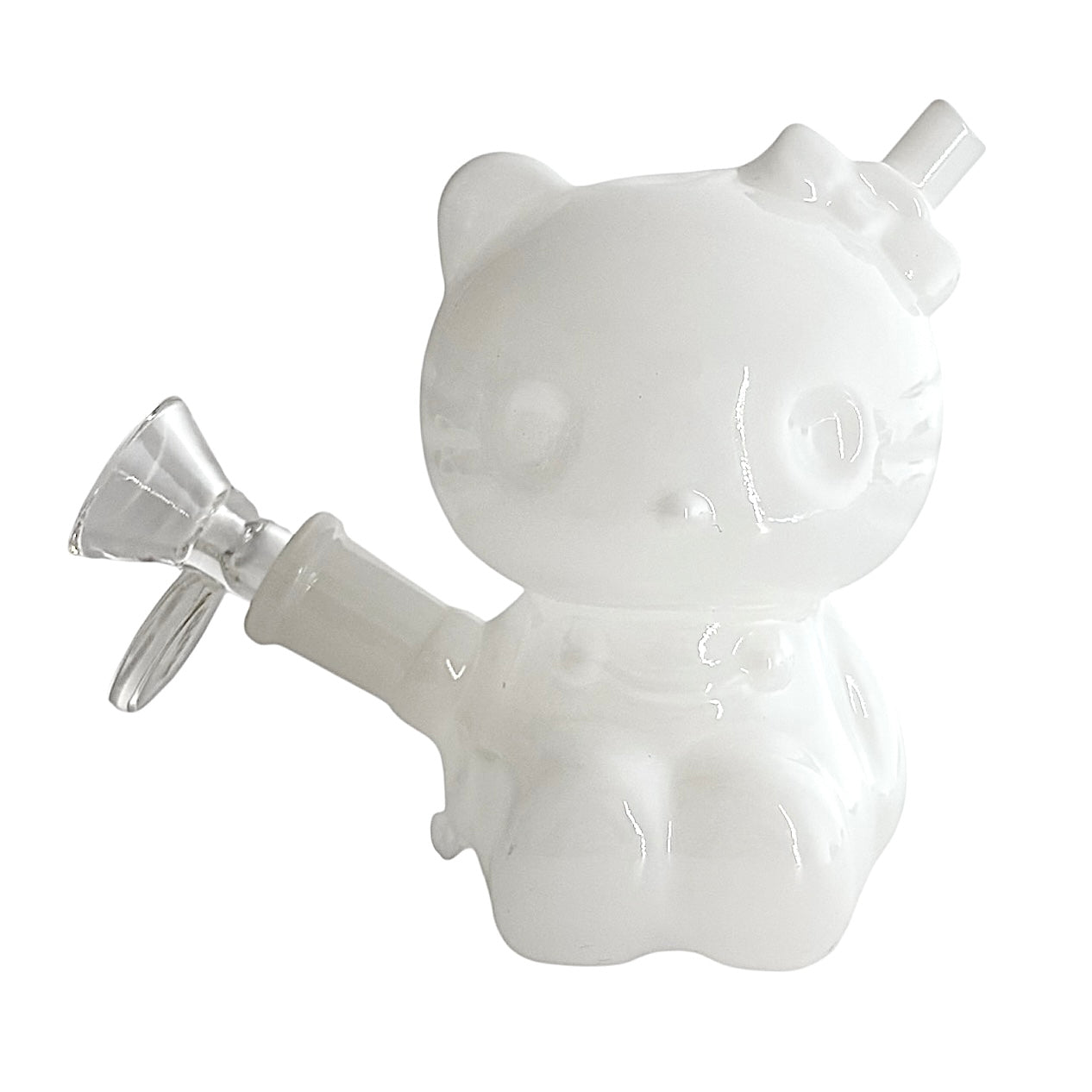 4-1/2" Bear Design Glass Bong