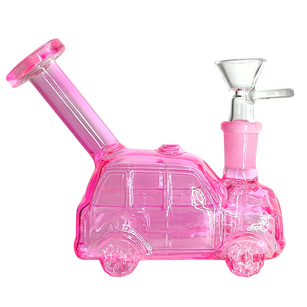4-1/2" Car Shape Glass Bong – Compact & Stemless