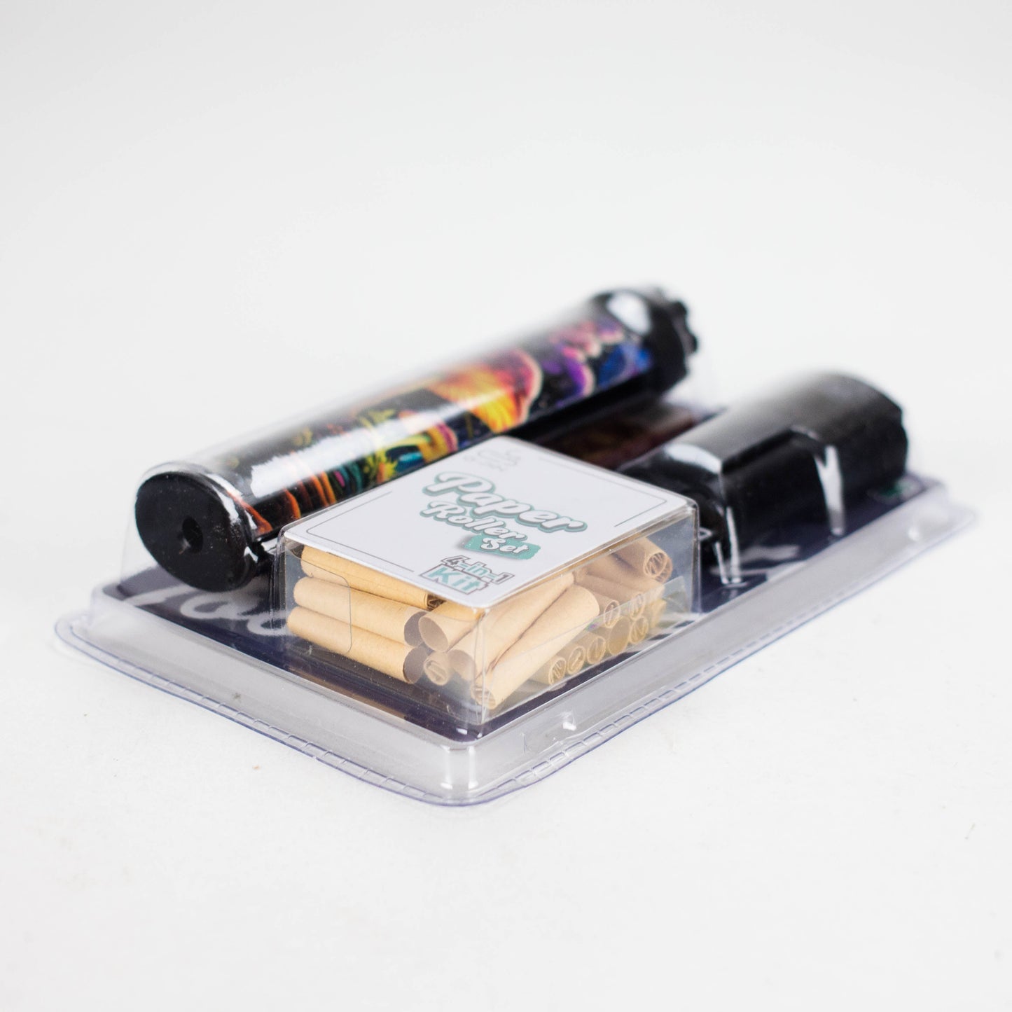 4-in-1 Paper Roller Set – Includes Roller, Rolling Papers, Tips & Tray