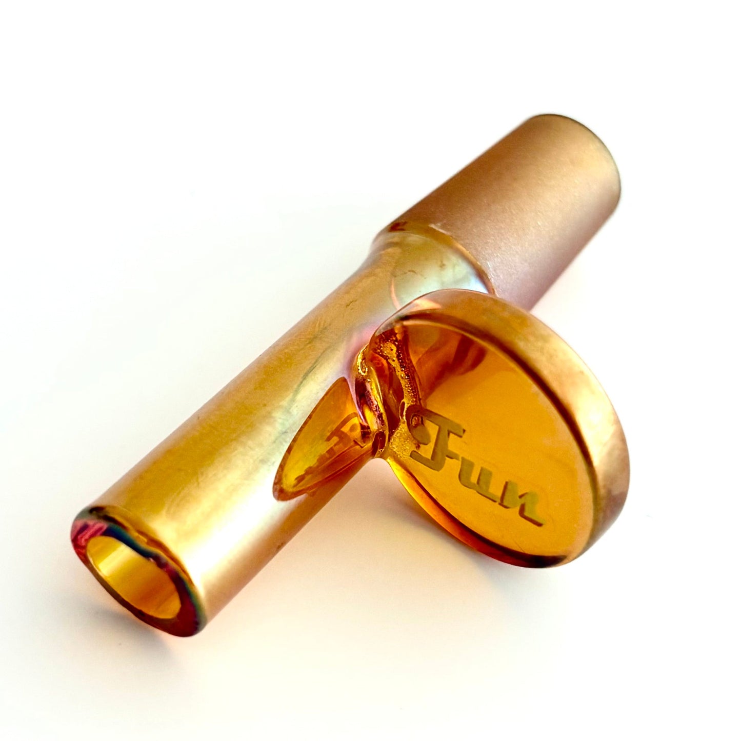 Fortune | Electroplate 14mm Glass Popper Bowl With Gold Logo