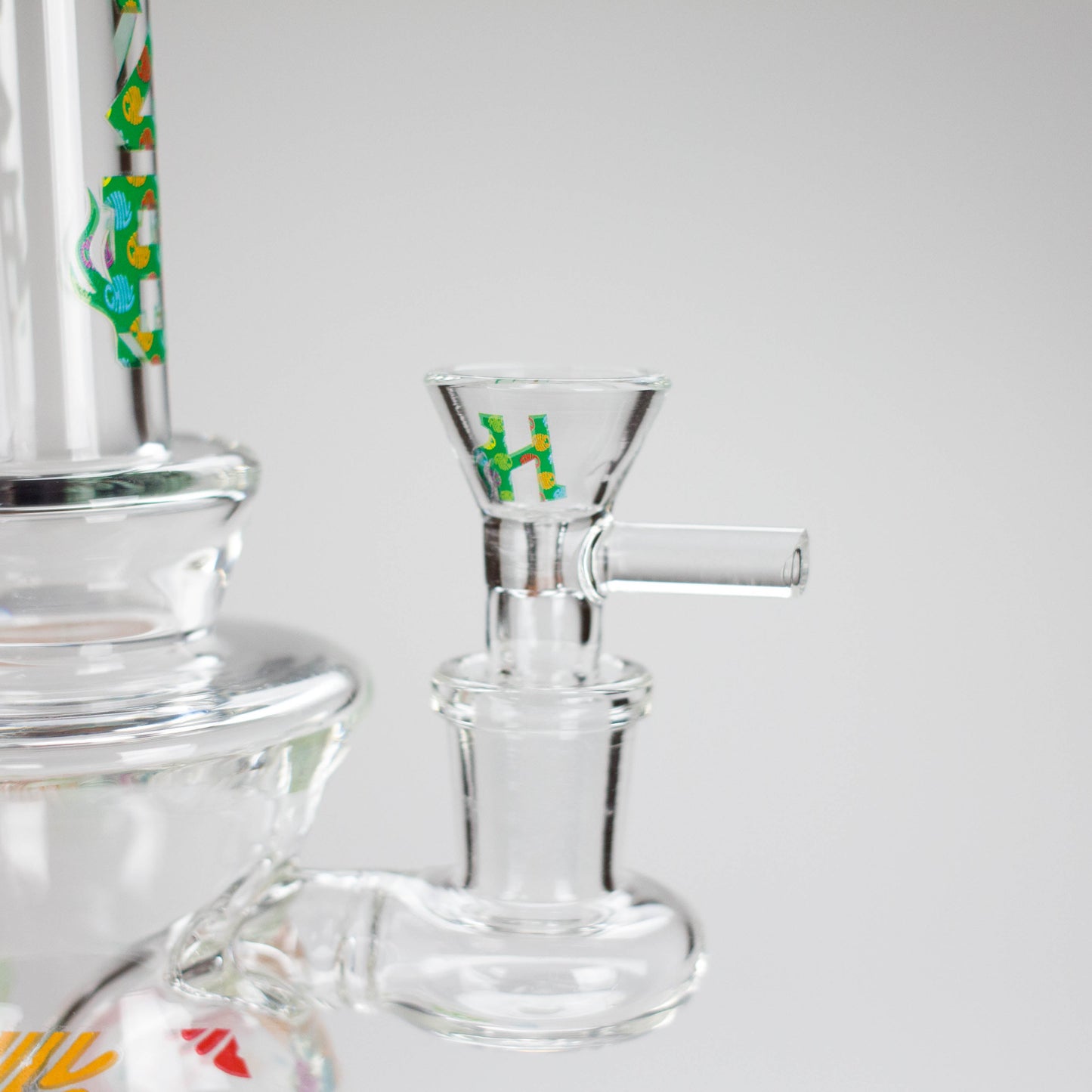 Haze | 8.5″ Colorful Chill Rig – Jade Blue (Mini-K)
