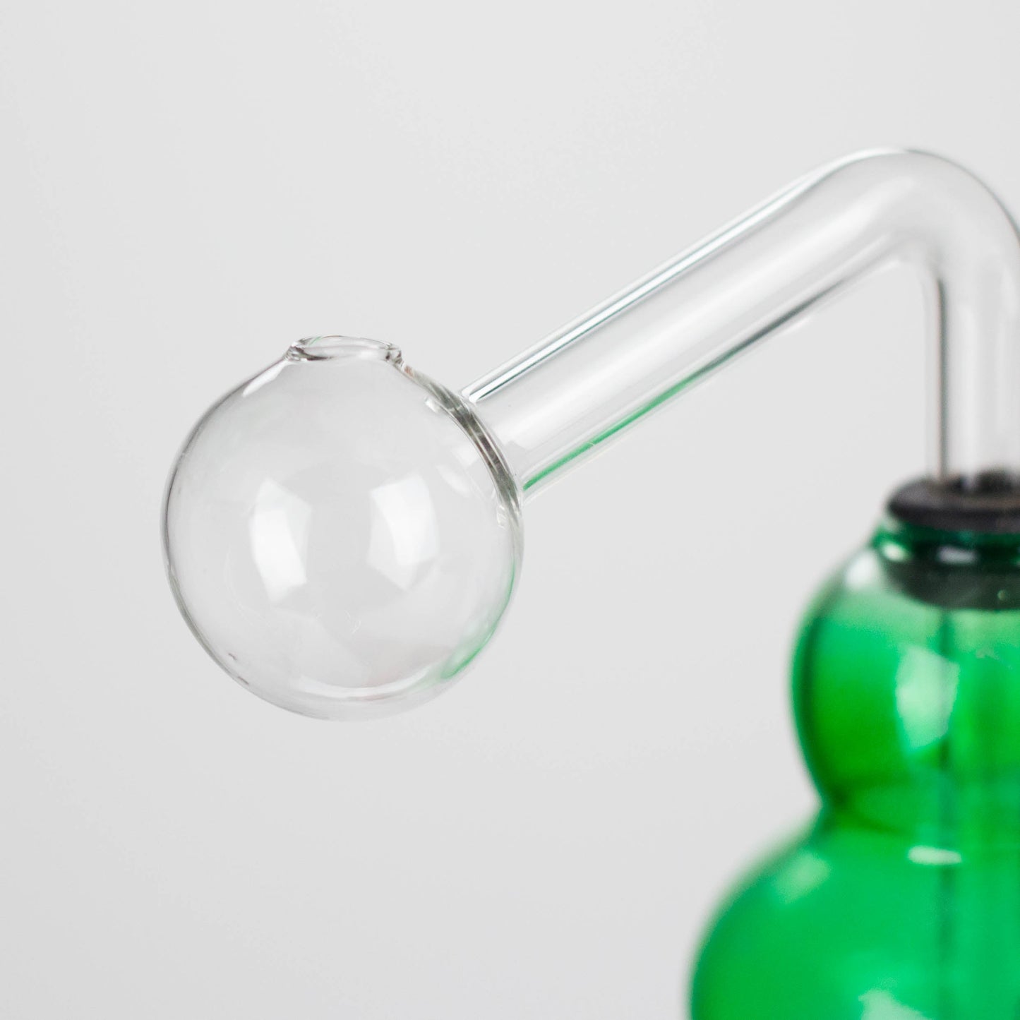 6" Flat Bottom Skull Glass Oil Burner – Compact Design with Assorted Colors