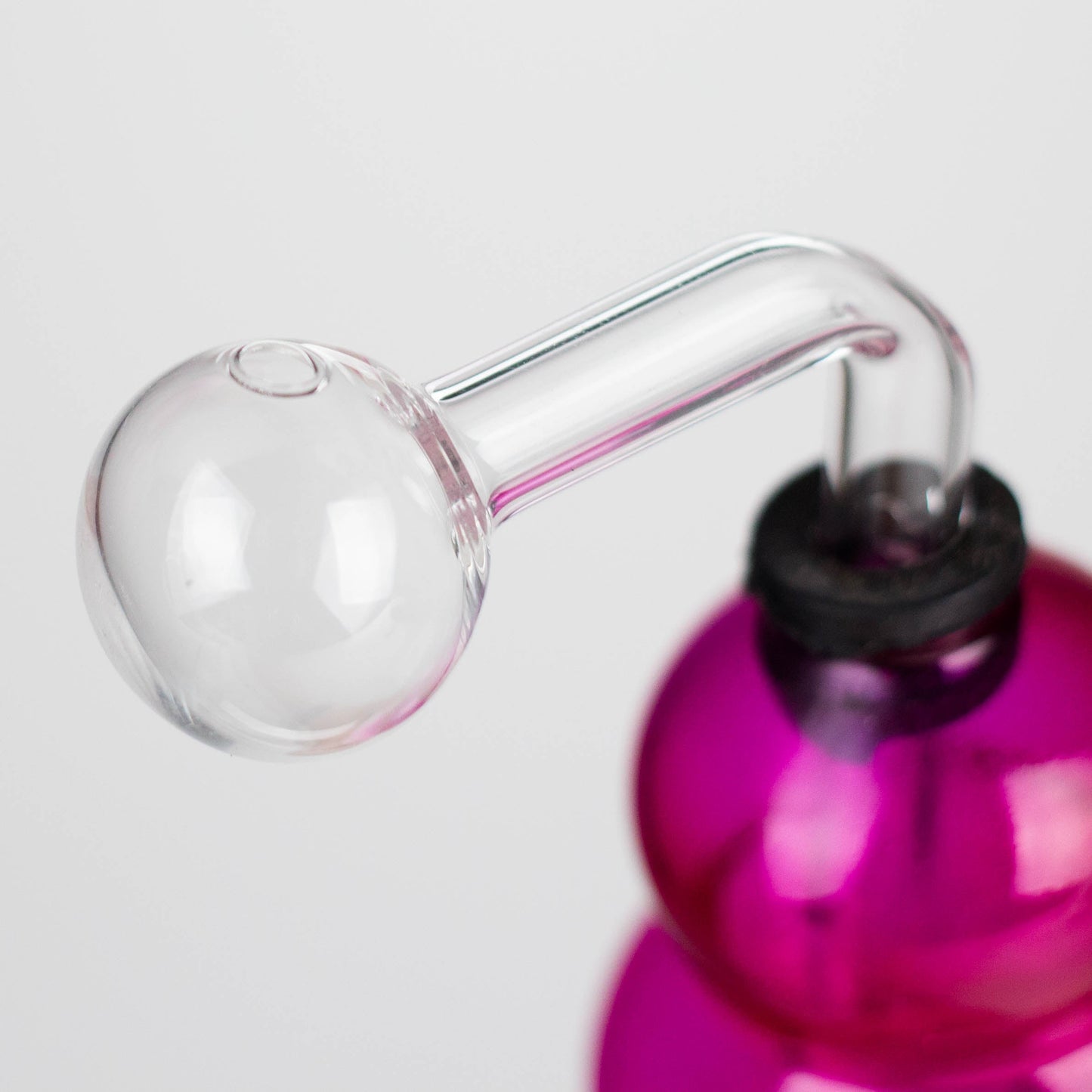 6" Round Bottom Skull Glass Oil Burner – Compact Design with Assorted Colors