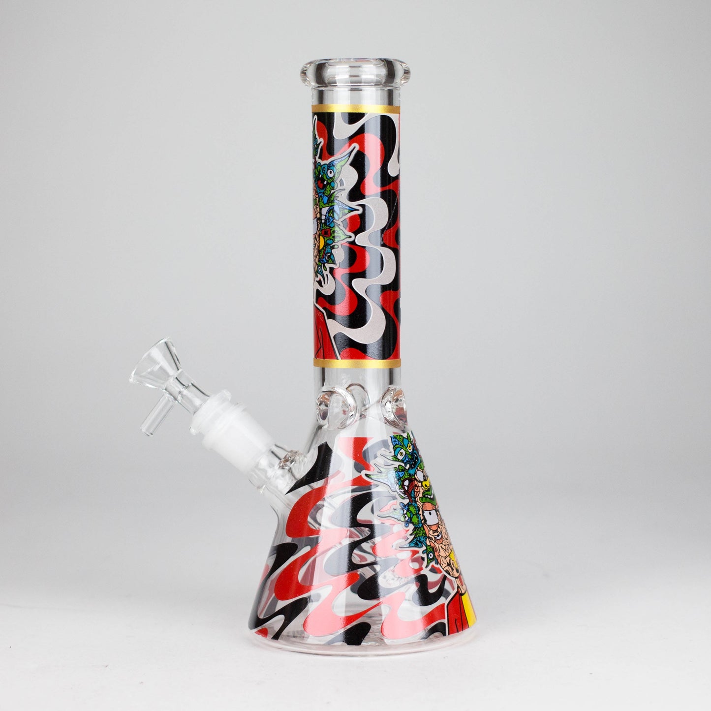 10" Glow-in-the-Dark Glass Beaker Bong