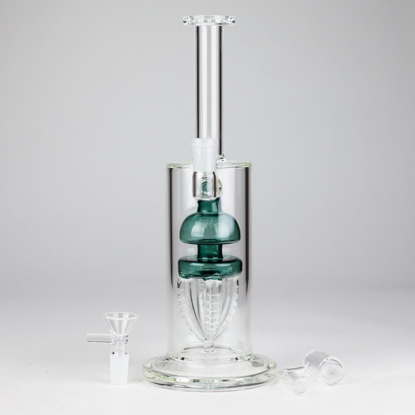 11" 2-in-1 Glass Dab Rig with Percolator