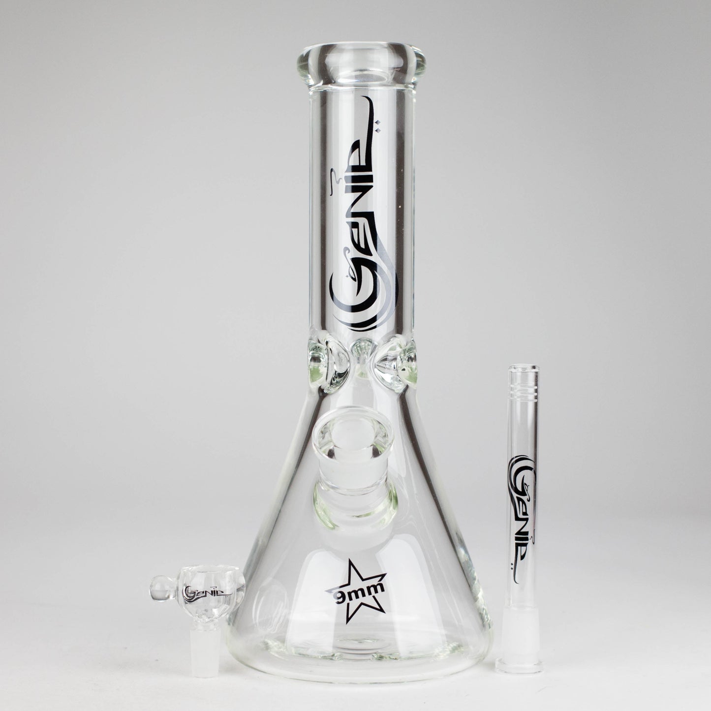 Genie | 12" 9mm Glass Beaker Bong