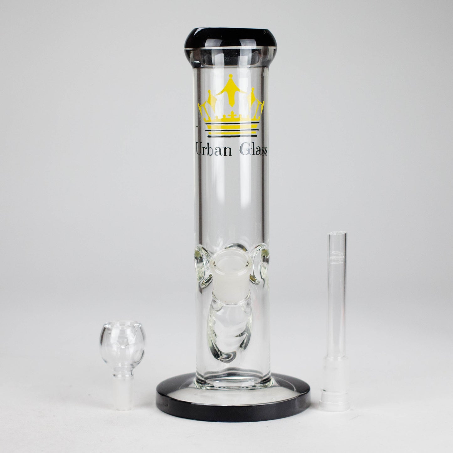 10" Straight Tube Glass Water Bong