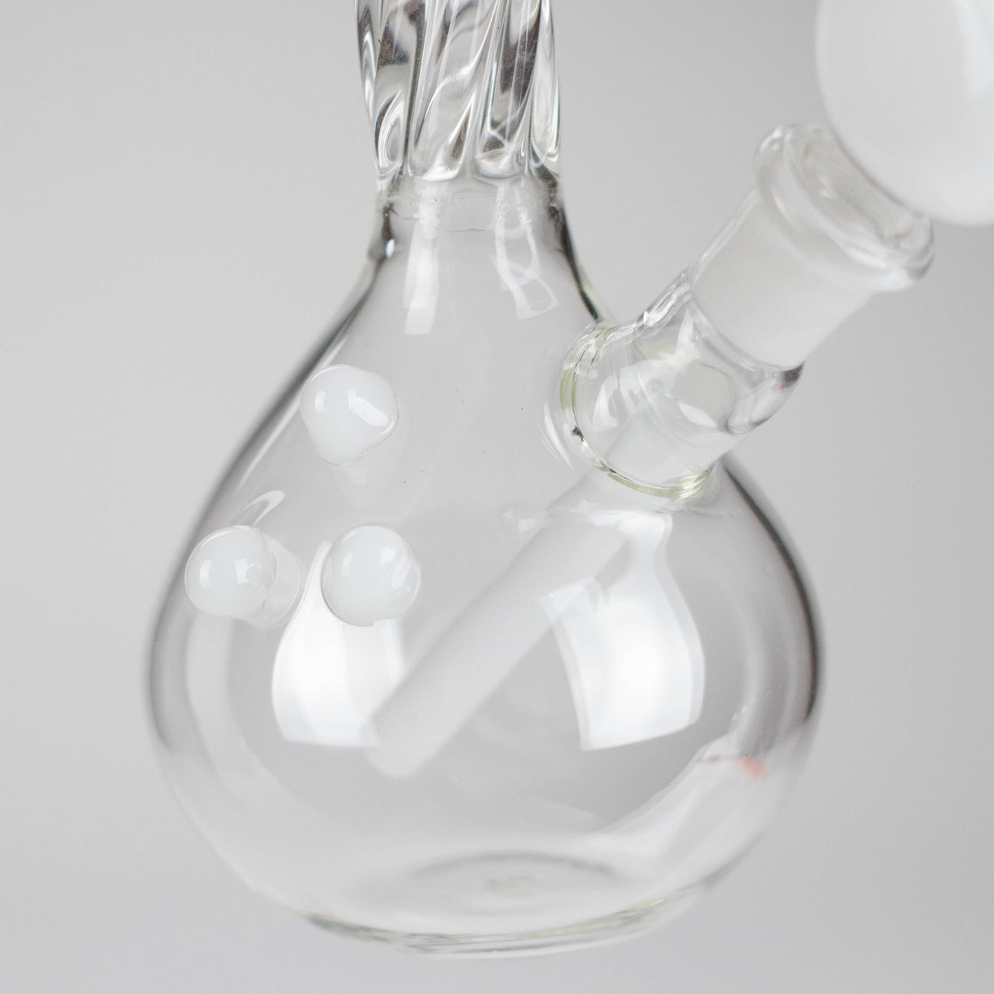 7" Donut Twist Glass Water Bong – Assorted Colors