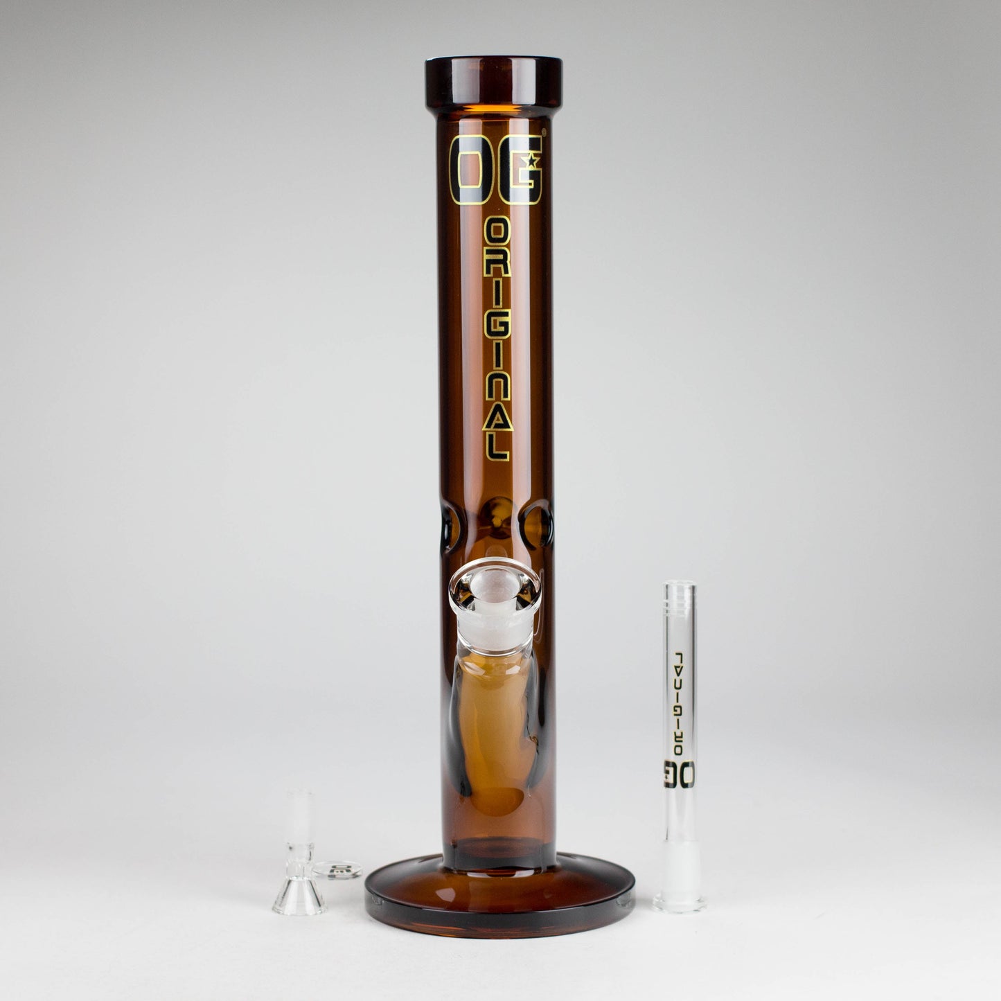 OG Original | 14" Full Colour Straight Tube Glass Water Bong