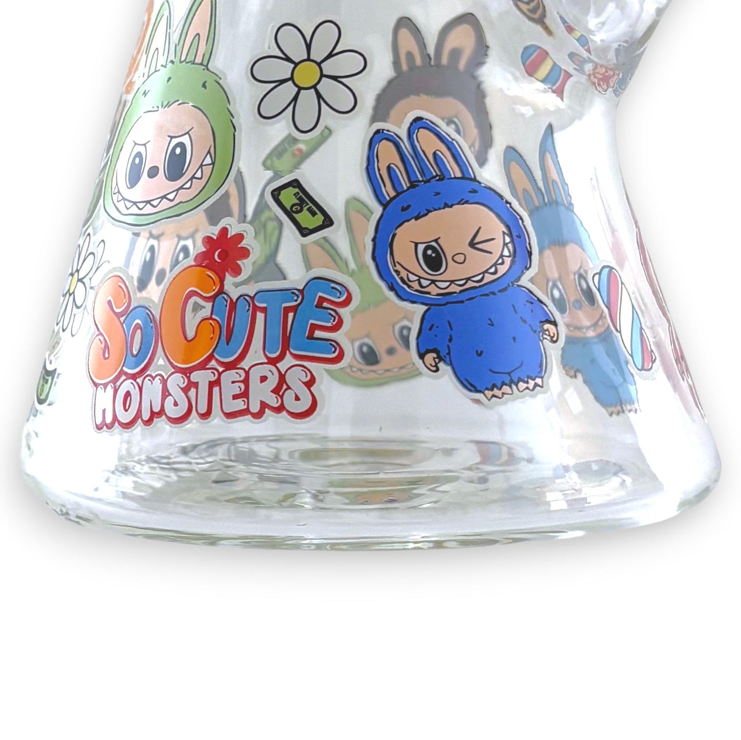 14" 7MM “Cute Monster Crew” Heavy-Duty Beaker Water Pipe