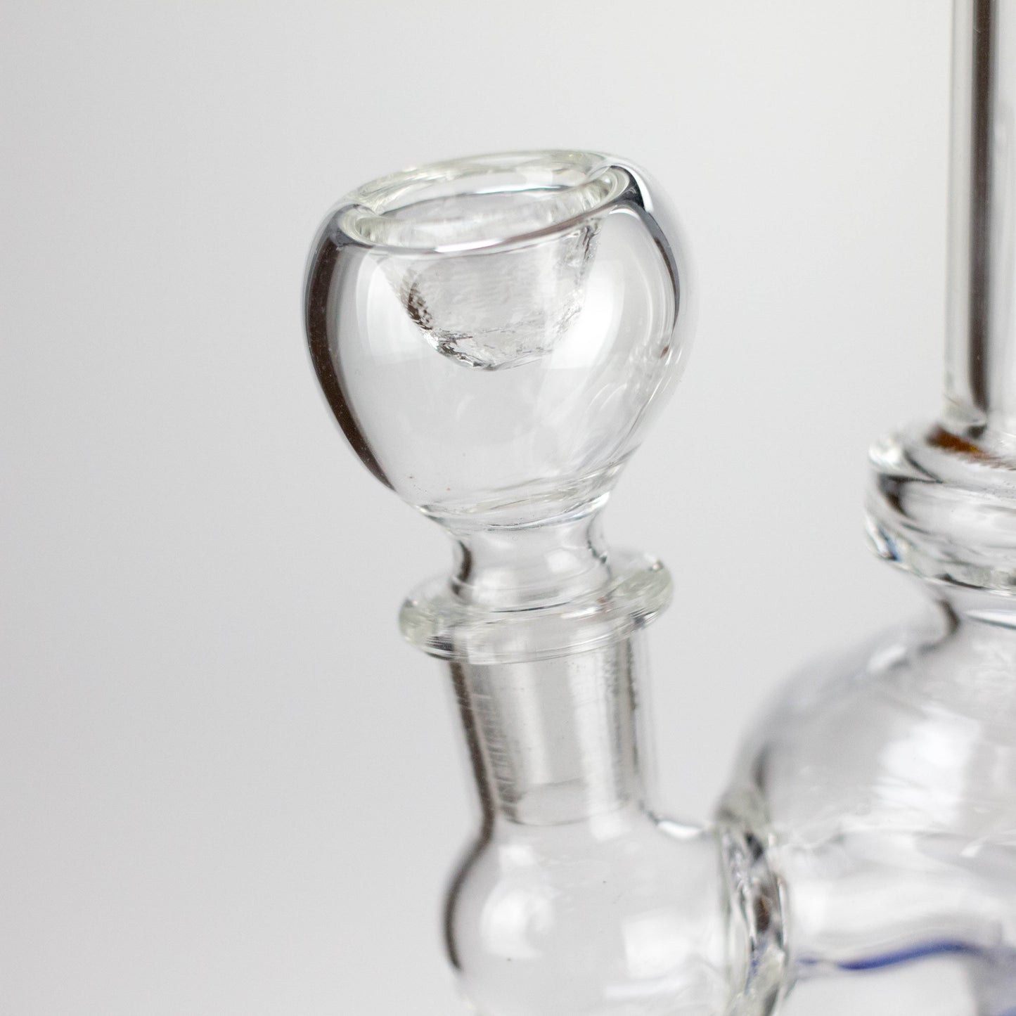 6" Assorted Design Stemless Glass Bong with 14mm Bowl Joint
