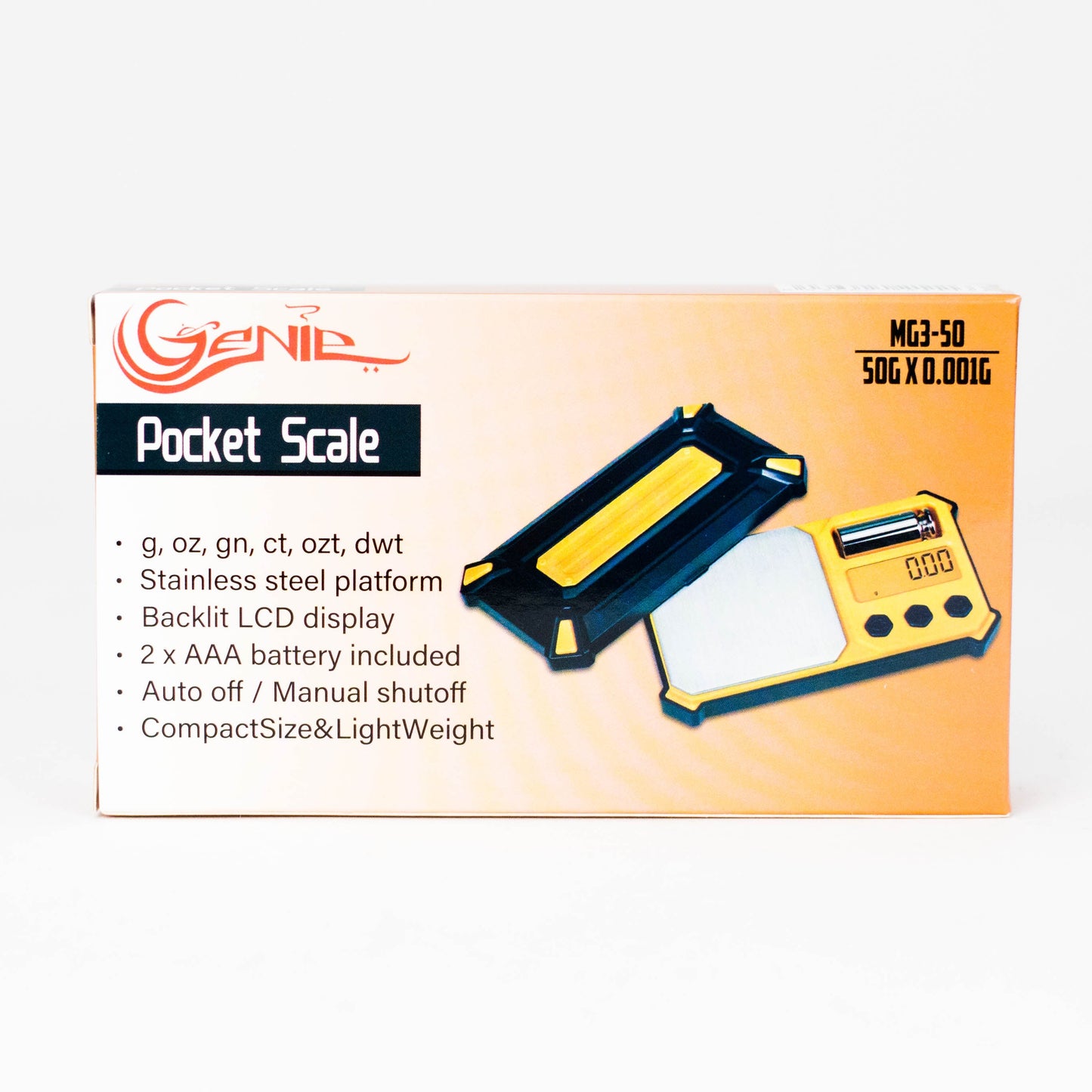 Genie | MG3-50 Pocket Scale – 50g × 0.001g