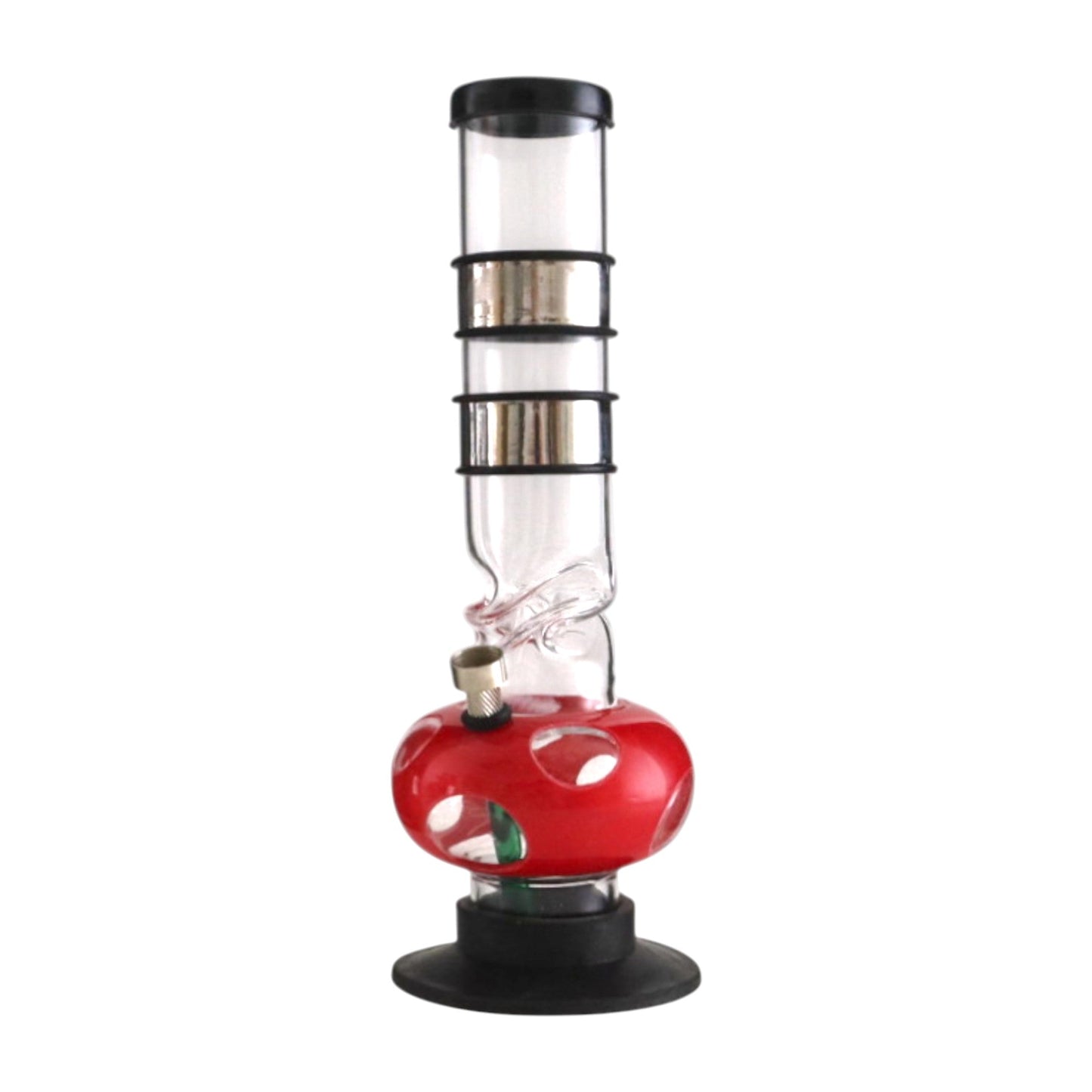 12" Acrylic Waterpipe with Detachable Metal Slider- 2pcs