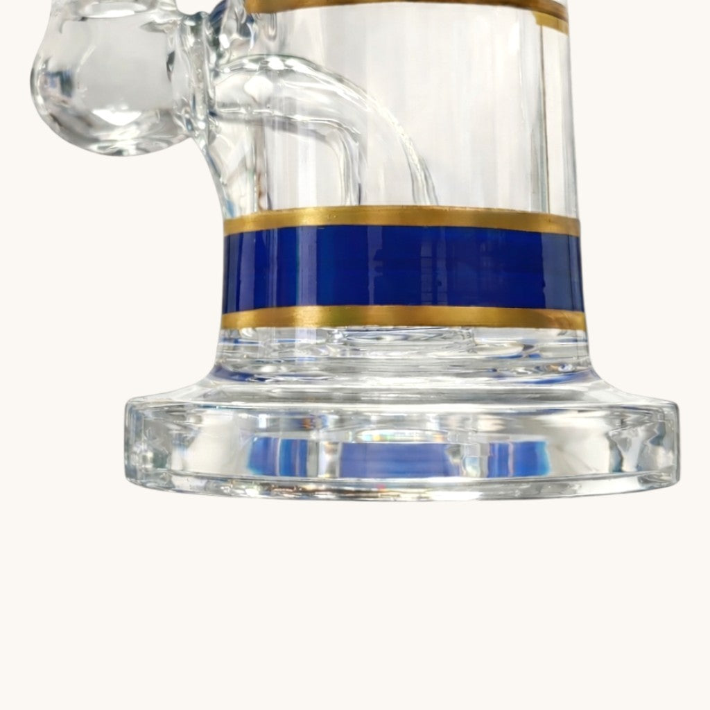 Mini Crown 6” Circ Perc Glass Bong