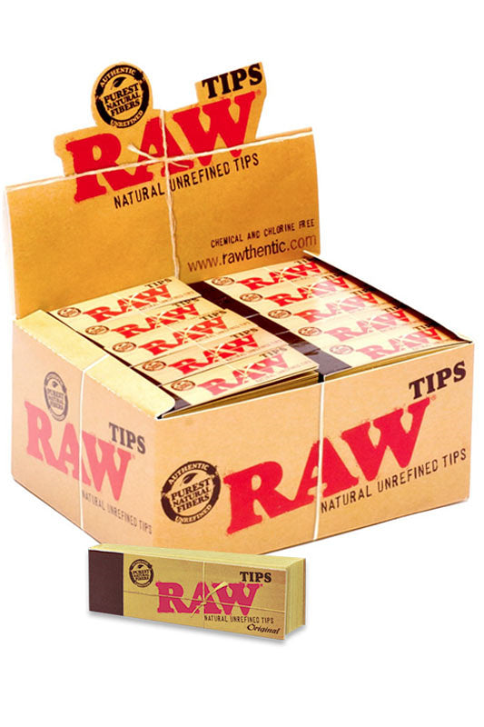 Raw Rolling Paper Tips - 50 packs