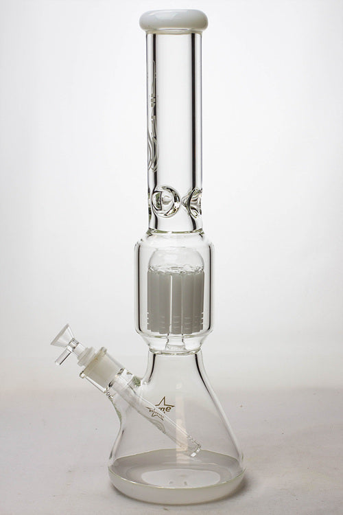17.5" Genie 10-arm 9 mm colored bottom glass bong ( GE4180 )_4