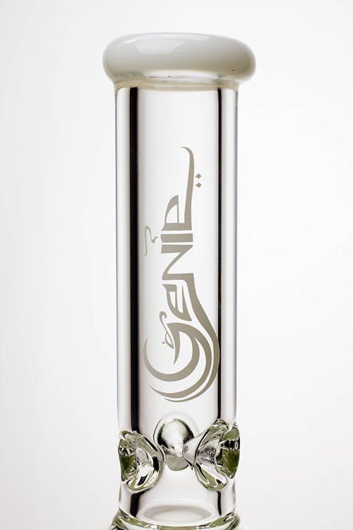 17.5" Genie 10-arm 9 mm colored bottom glass bong ( GE4180 )_6