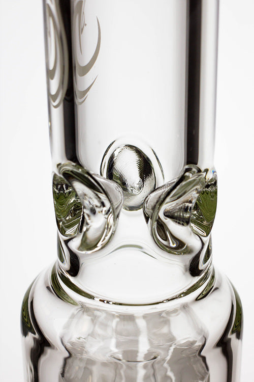 17.5" Genie 10-arm 9 mm colored bottom glass bong ( GE4180 )_7