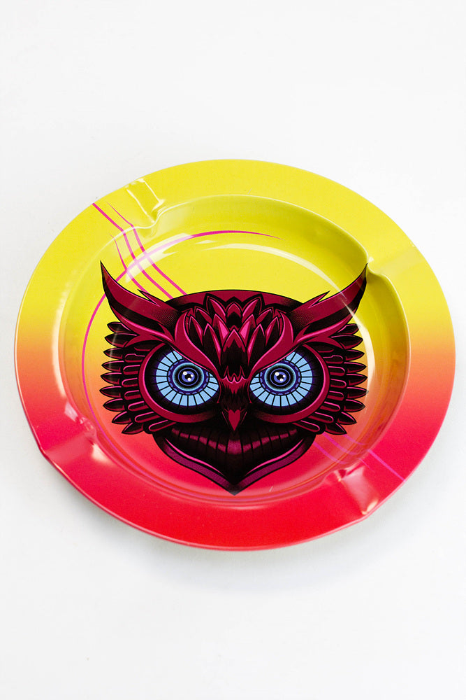 Smoke Arsenal round metal ashtray