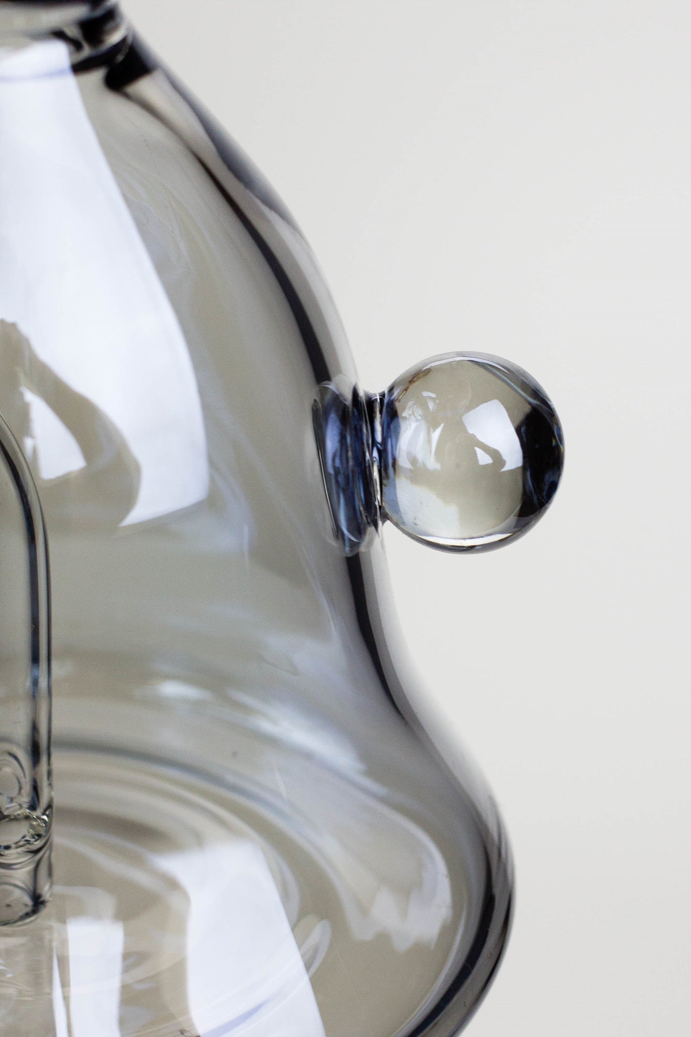 6" fixed 3 hole diffuser bell Metallic tinted bubbler