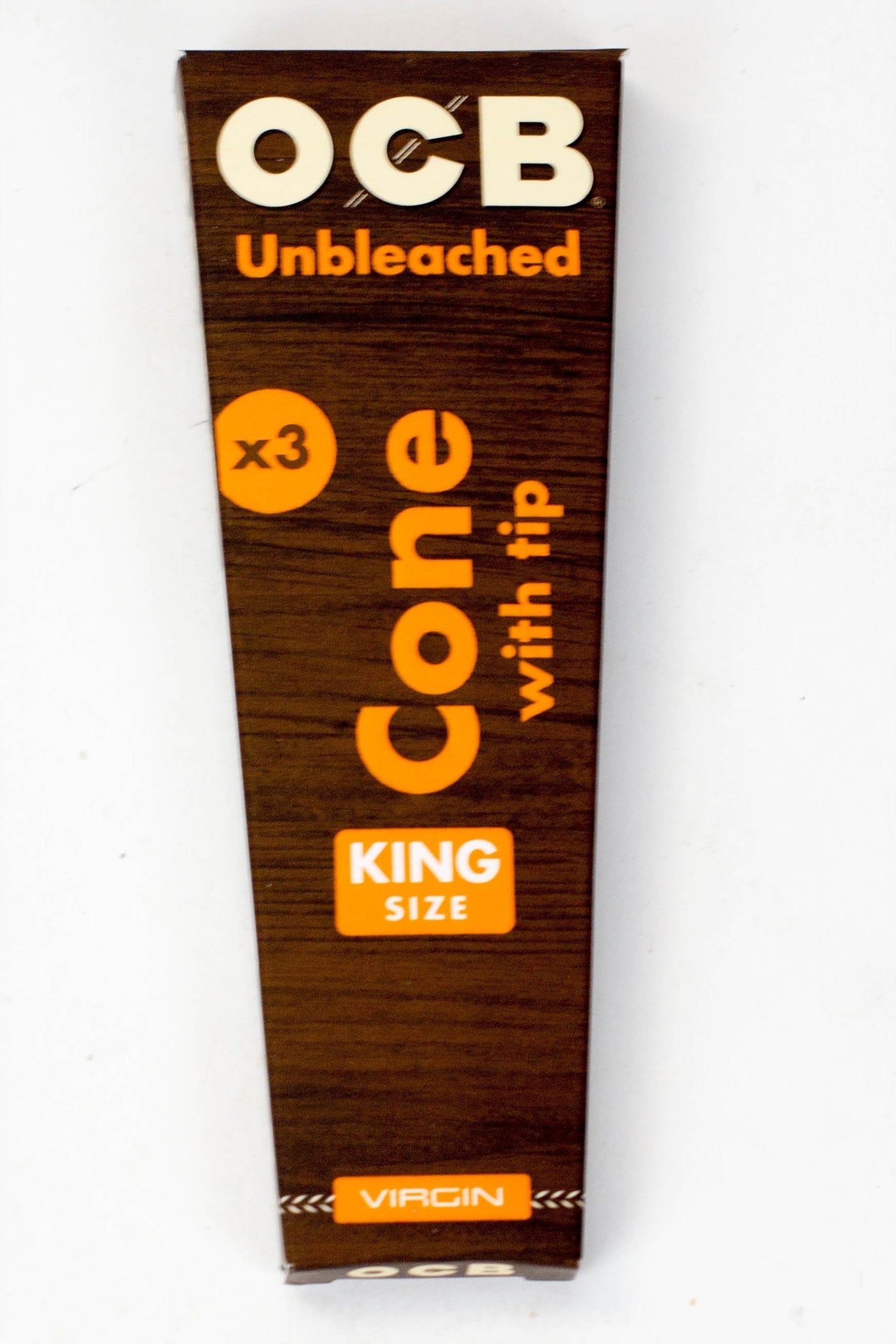 OCB Pre-rolled Cone - Virgin Unbleached Rolling Paper - King size (32 pcaks)