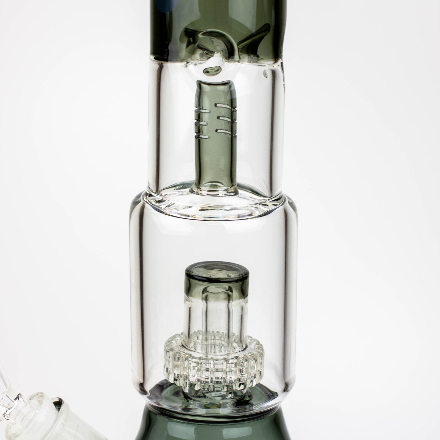 15" Infyniti showerhead percolator with splash guard glass bong