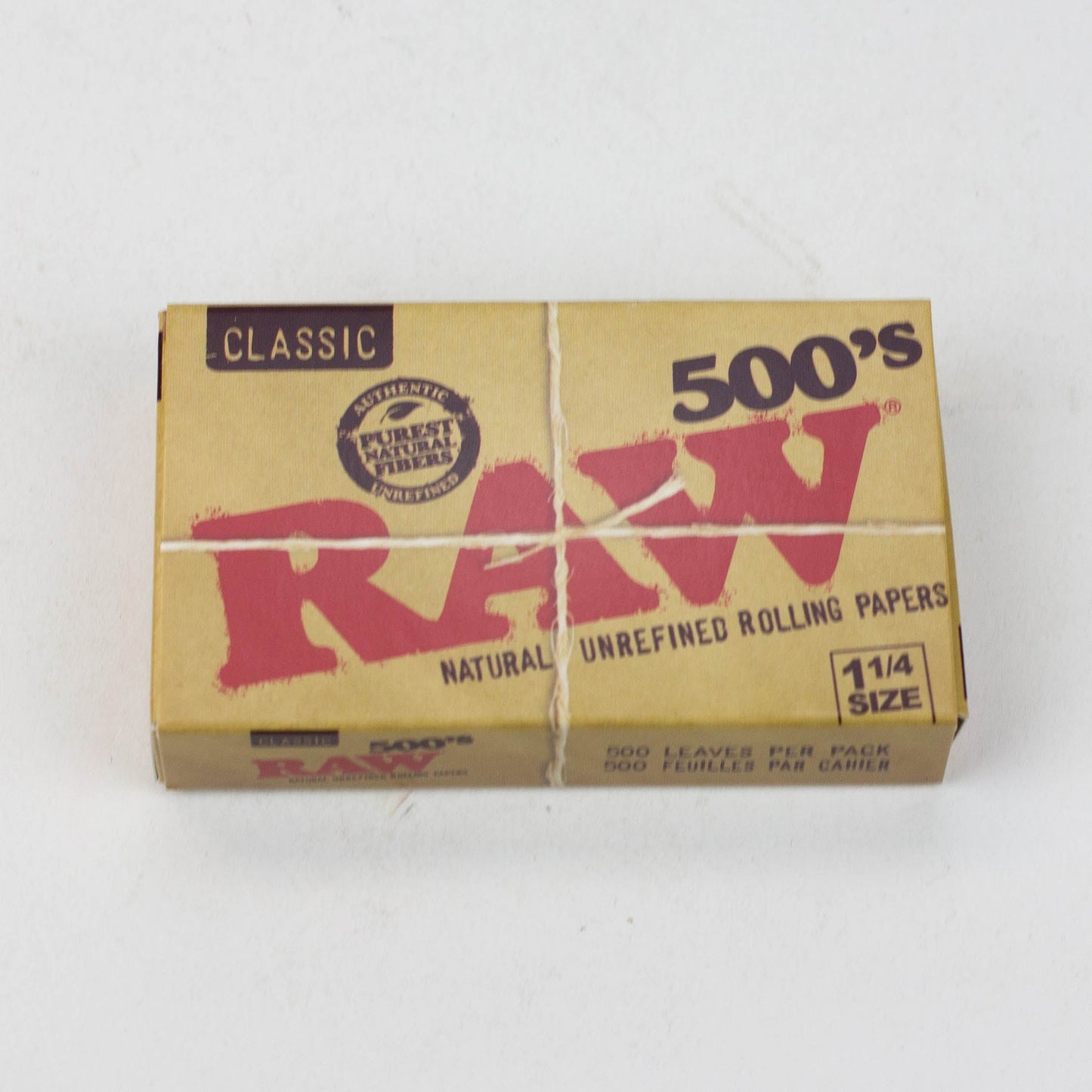 RAW 500's. Natural Unrefined - 20 packs