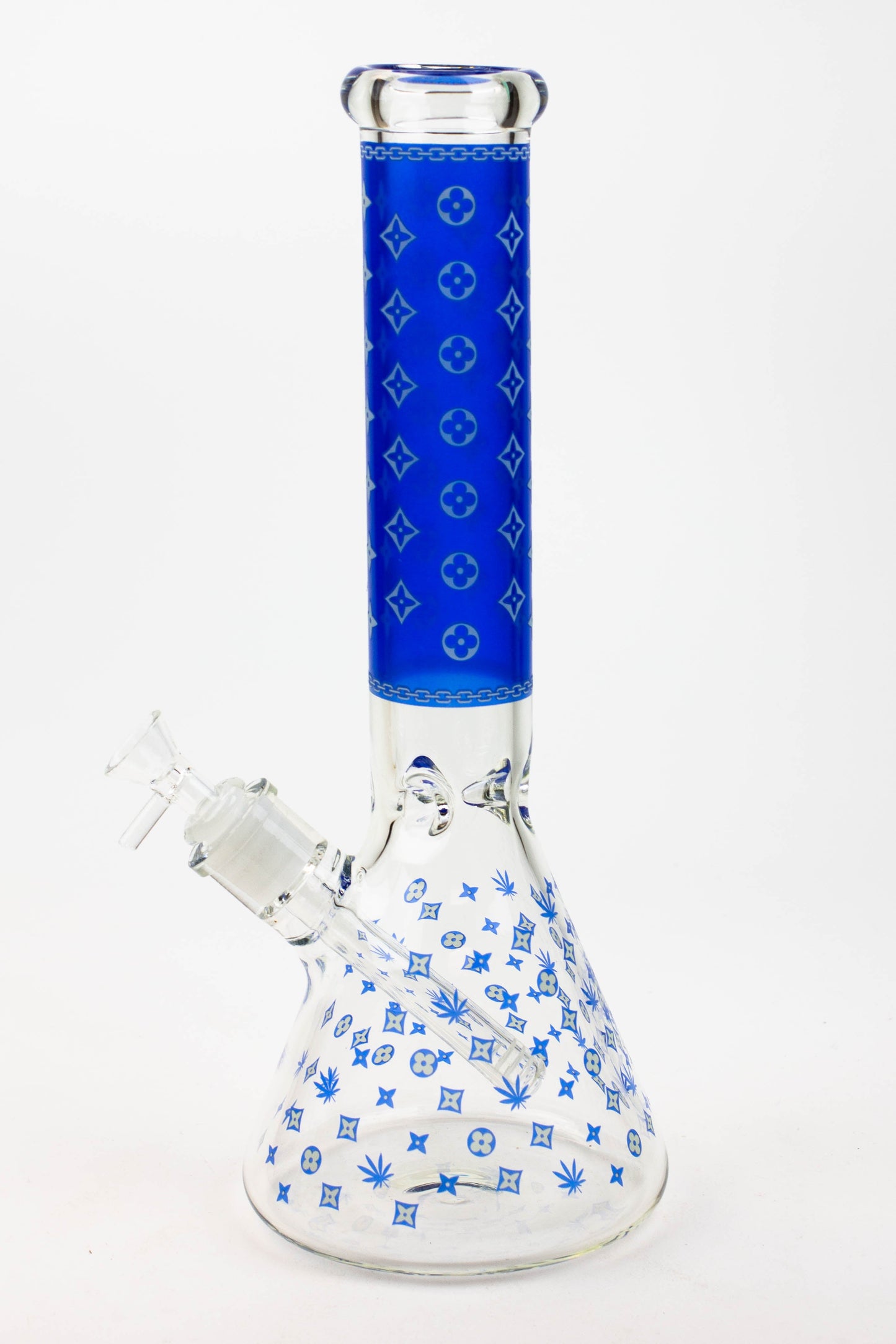 14" Luxury Patten Glow in the dark 7 mm glass bong