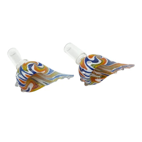 14mm Wig Wag Bong Bowl w/ handle – Assorted / 1 pcs