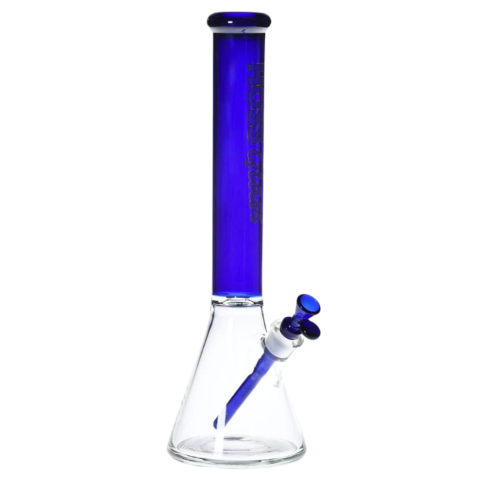 HOSS | 18" Glass Thick Beaker w/ Colored Top