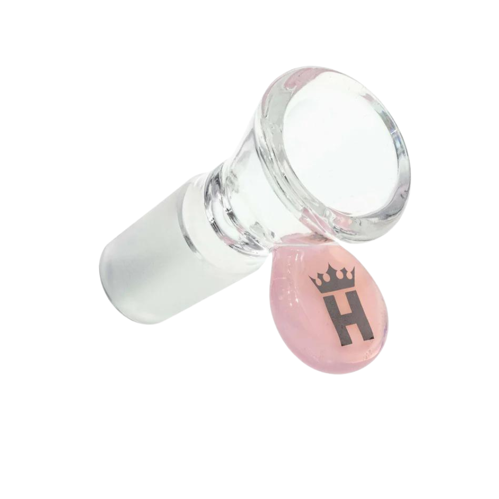 Hoss Glass | 14mm Cone Bowl with Coloured Tab