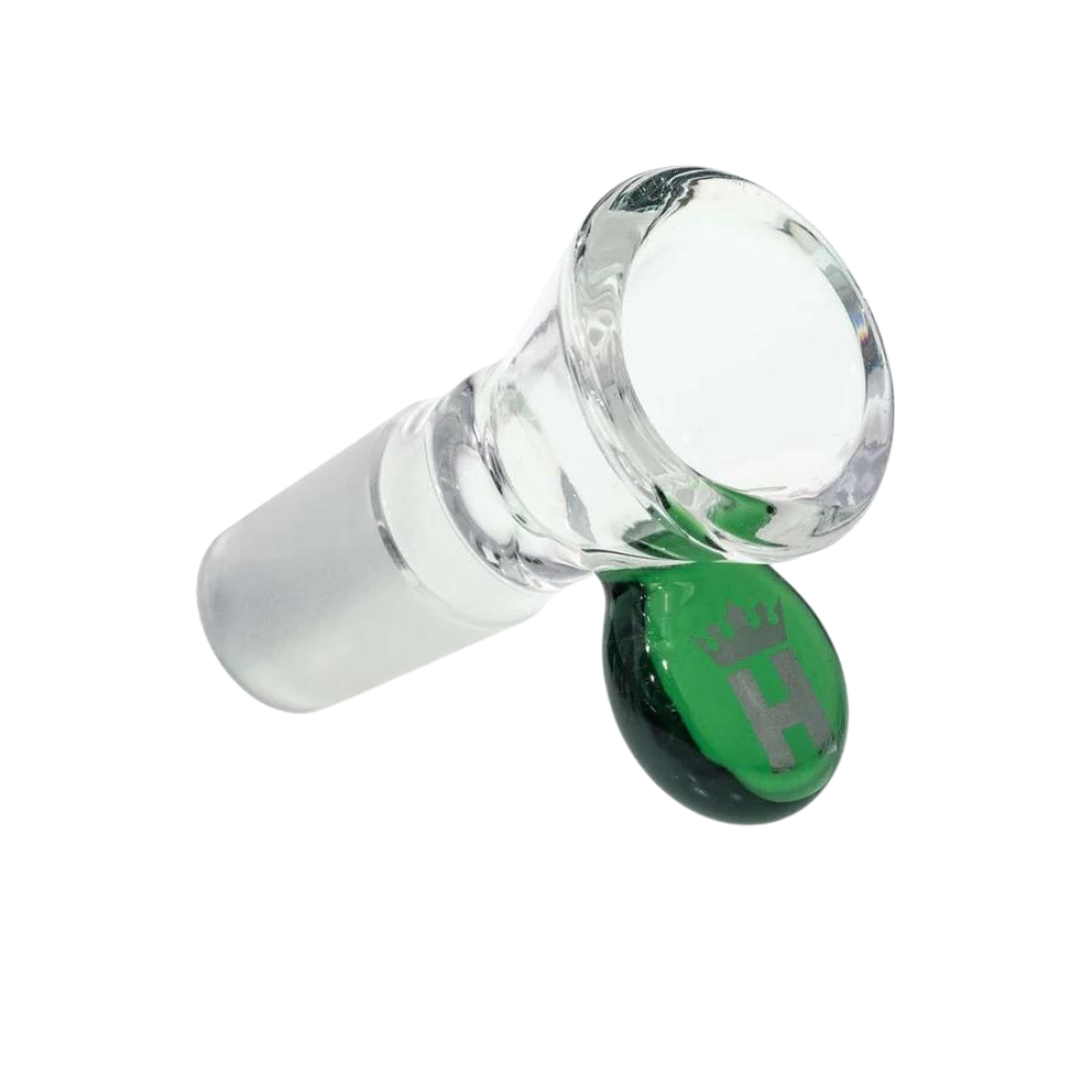 Hoss Glass | 14mm Cone Bowl with Coloured Tab