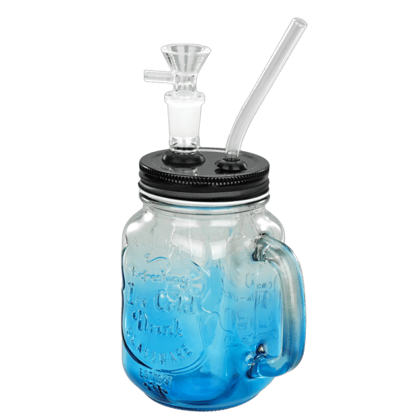 TOPPUFF® | 5.5″ Mason Jar Glass Bong – Surface Plating Colors