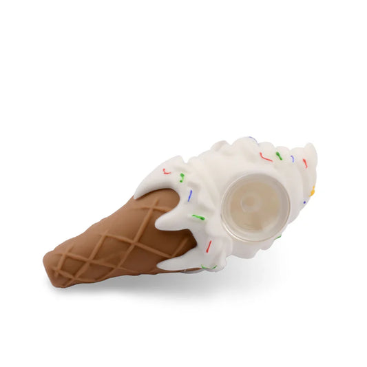 LIT® Silicone | 5" Ice Cream Cone Hand Pipe