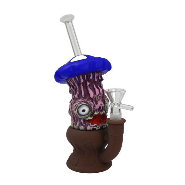 8″ Enameled Mushroom Bong