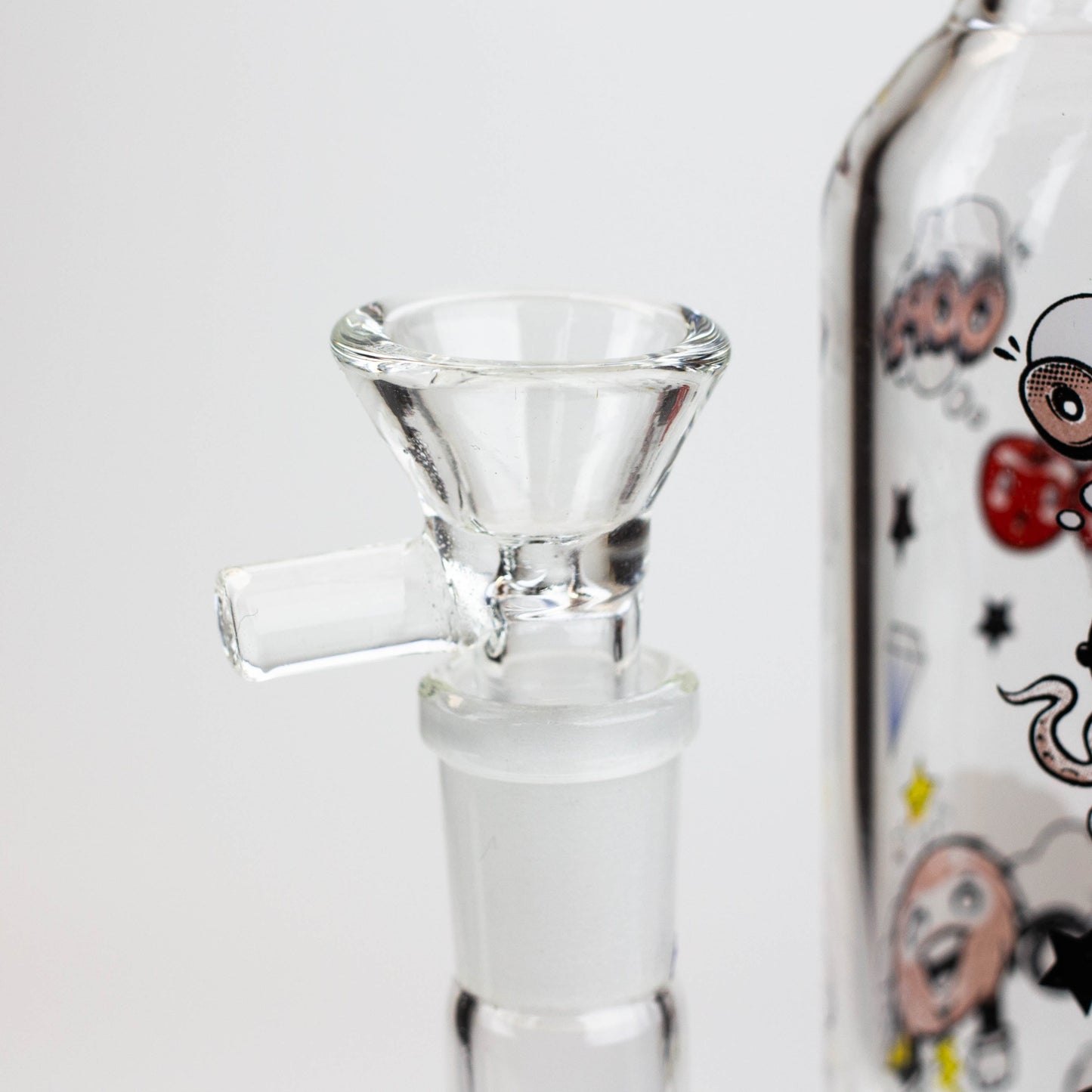9.5" XTREME 2-in-1 glass Bong with honeycomb diffuser