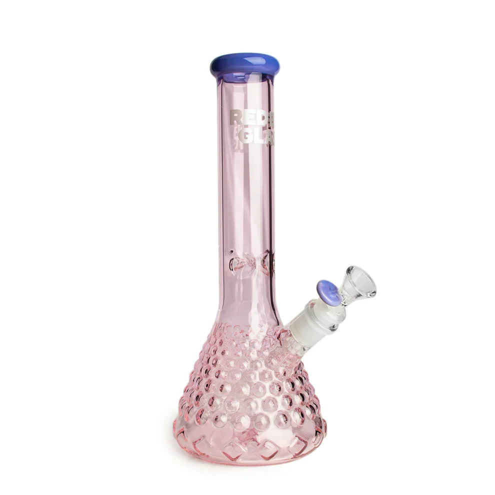 Red Eye Glass® | 12" Hermes Beaker Base Water Pipe – Two-Toned Borosilicate Glass