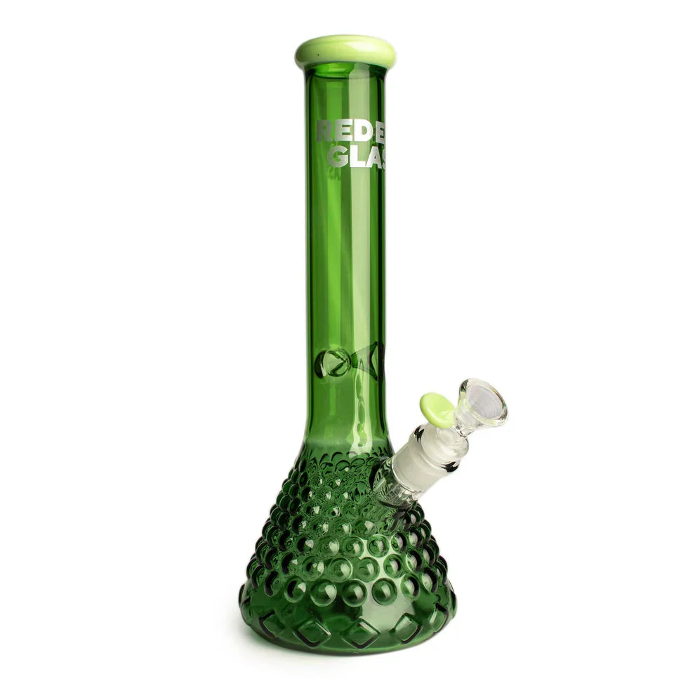 Red Eye Glass® | 15" Hera Beaker Base Water Pipe – Two-Toned Borosilicate Glass