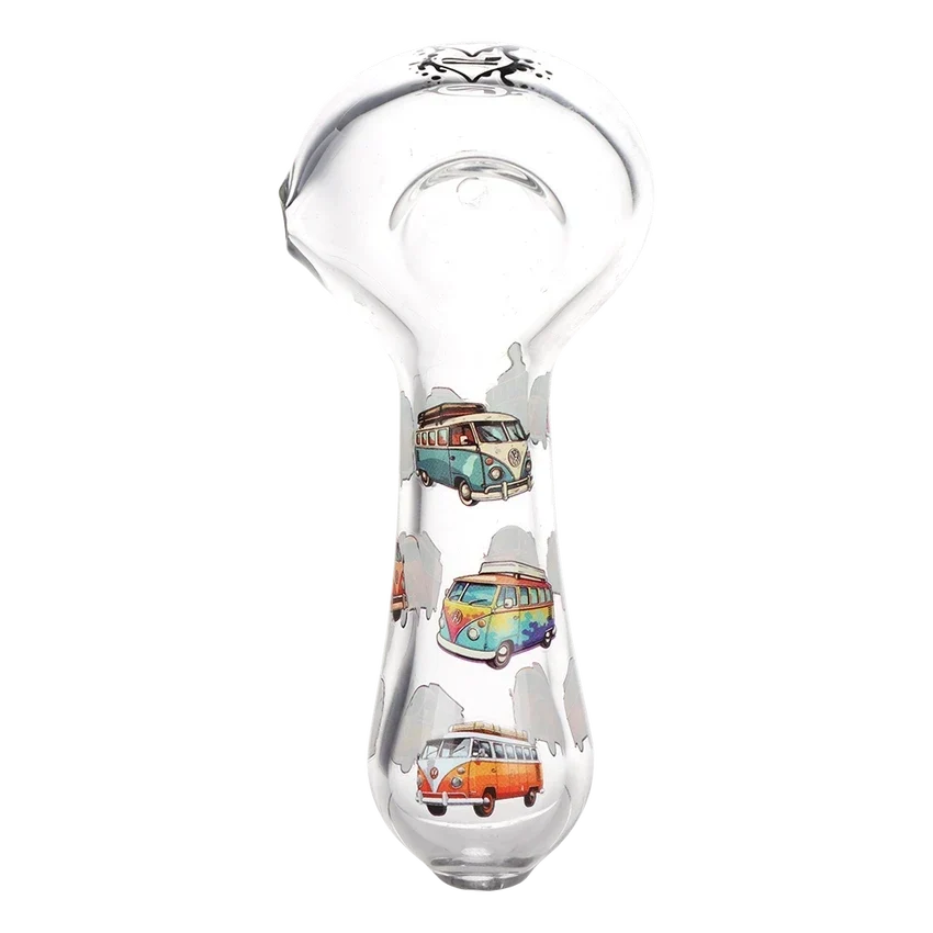 Pulsar VW Bus 4.5" Glass Spoon Pipe 3 Count set