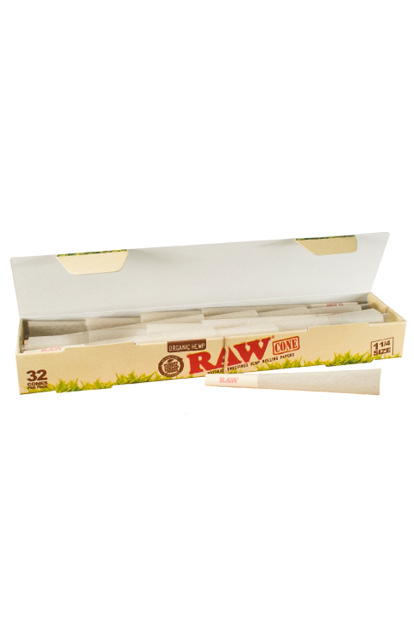 RAW ORGANIC PRE-ROLLED CONE 1¼ – 32