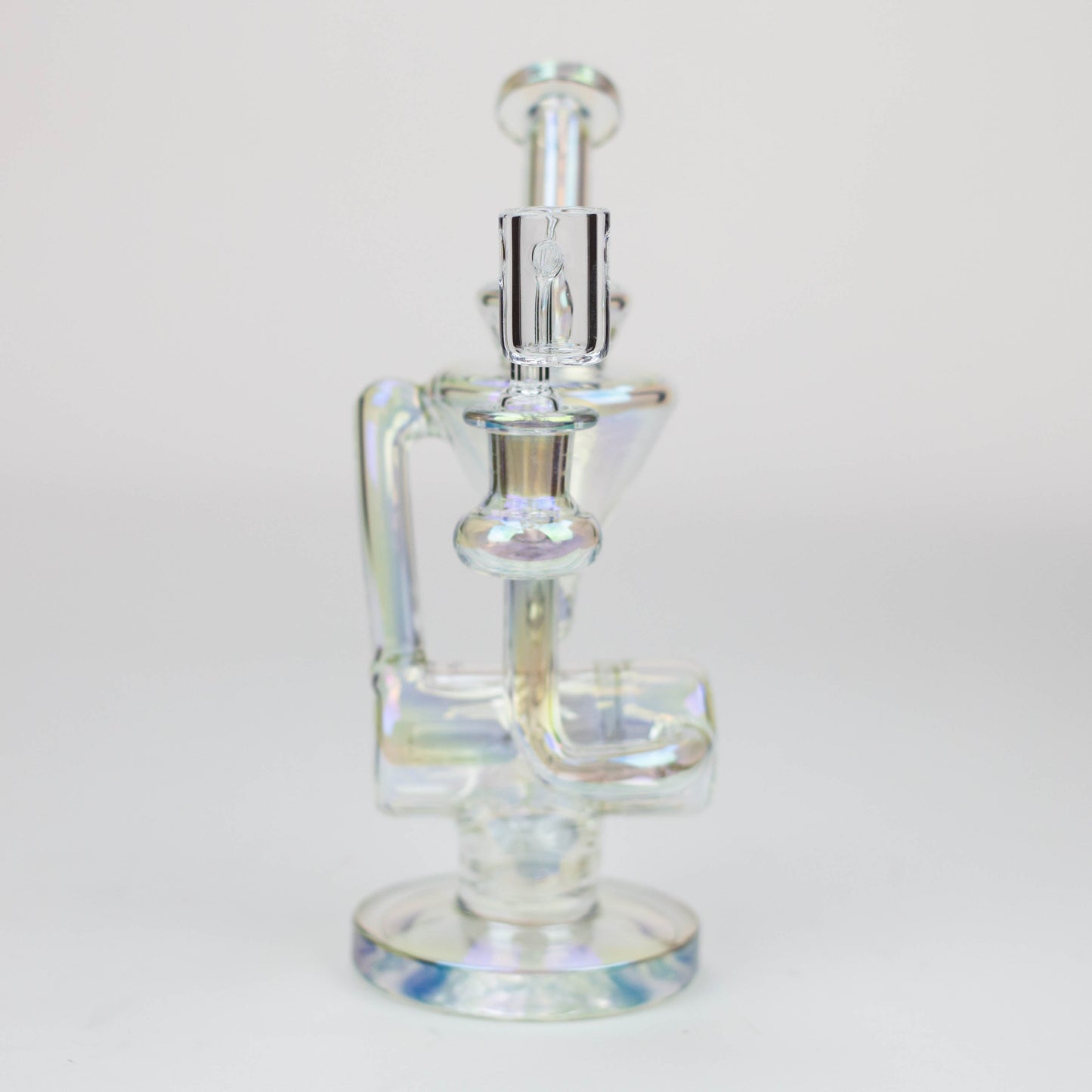 8" 2-in-1 electroplated glass recycler rig_2