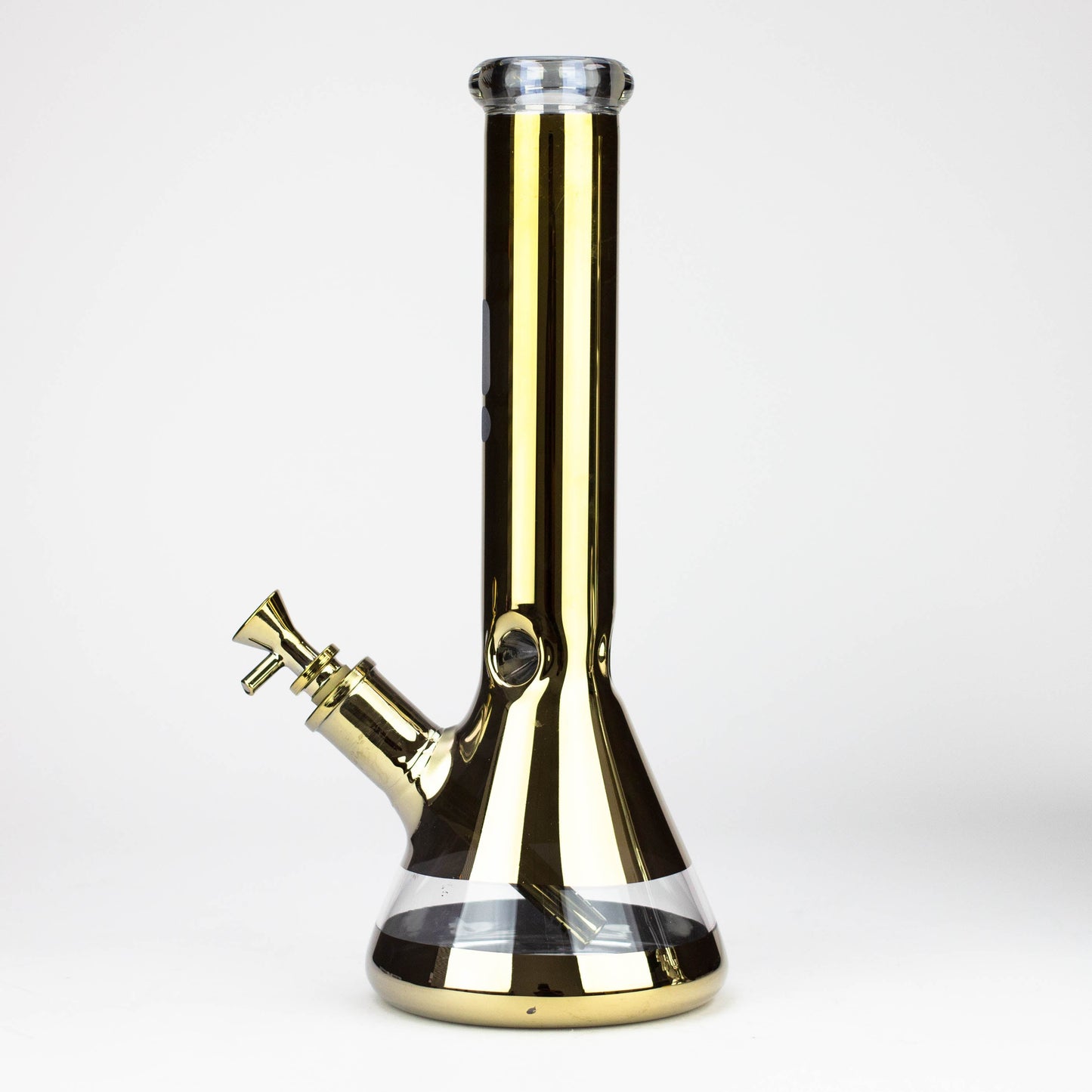 13.5" Infyniti 7 mm metallic classic beaker bong_6