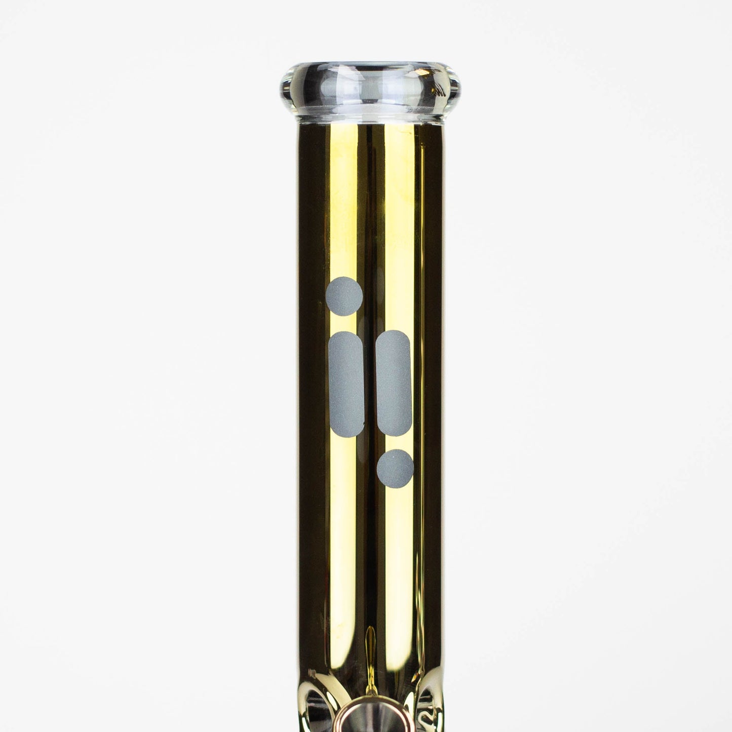 13.5" Infyniti 7 mm metallic classic beaker bong_7