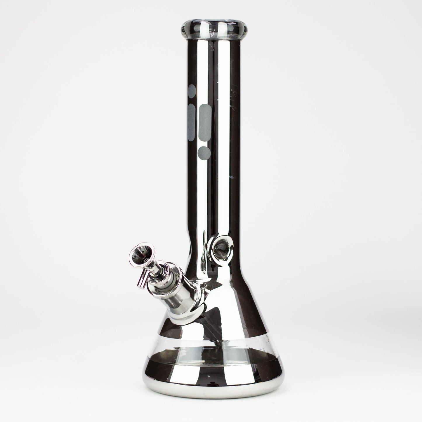 13.5" Infyniti 7 mm metallic classic beaker bong_4