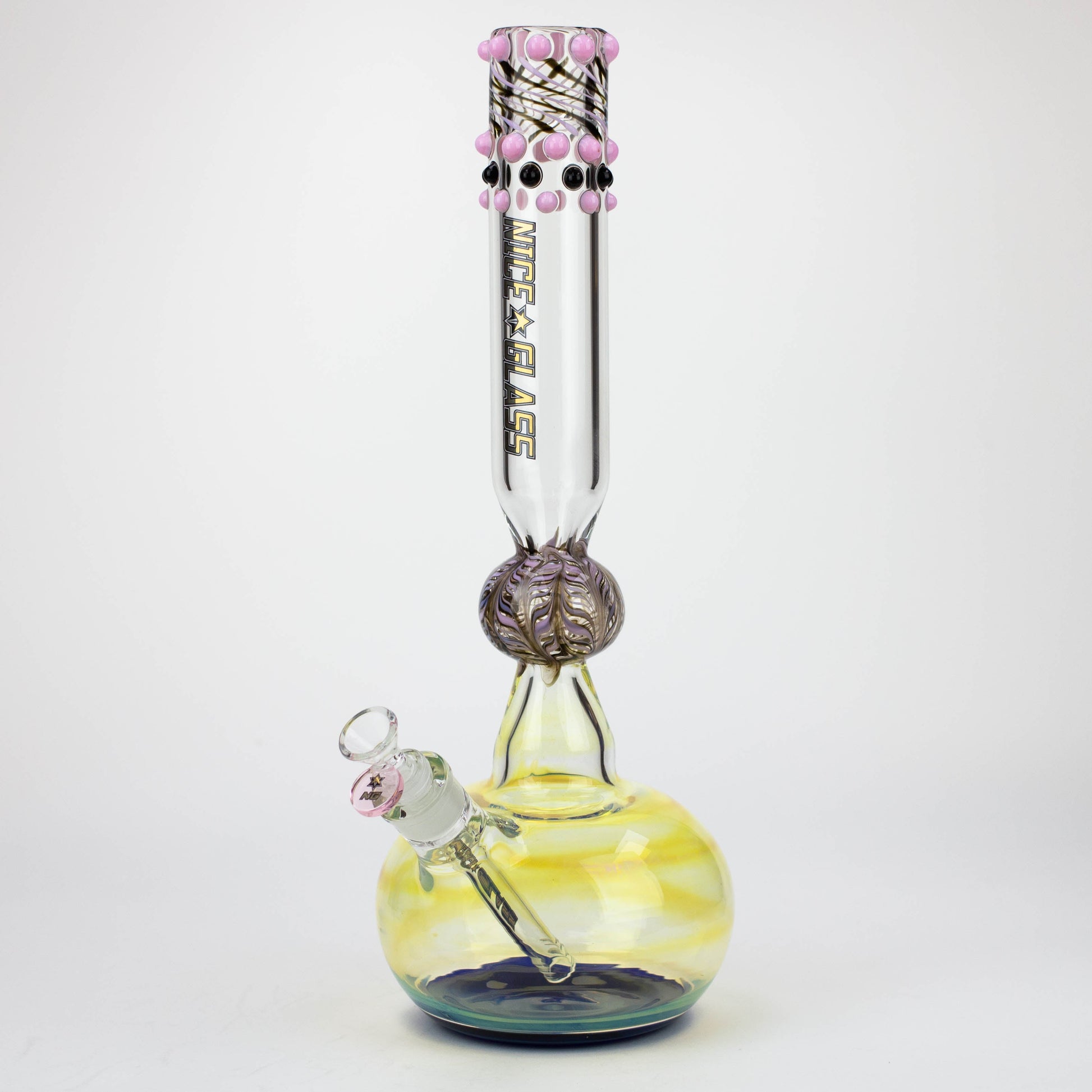 NG | 17 inch Dotted and Fumed Round Base Beaker [S396]_3