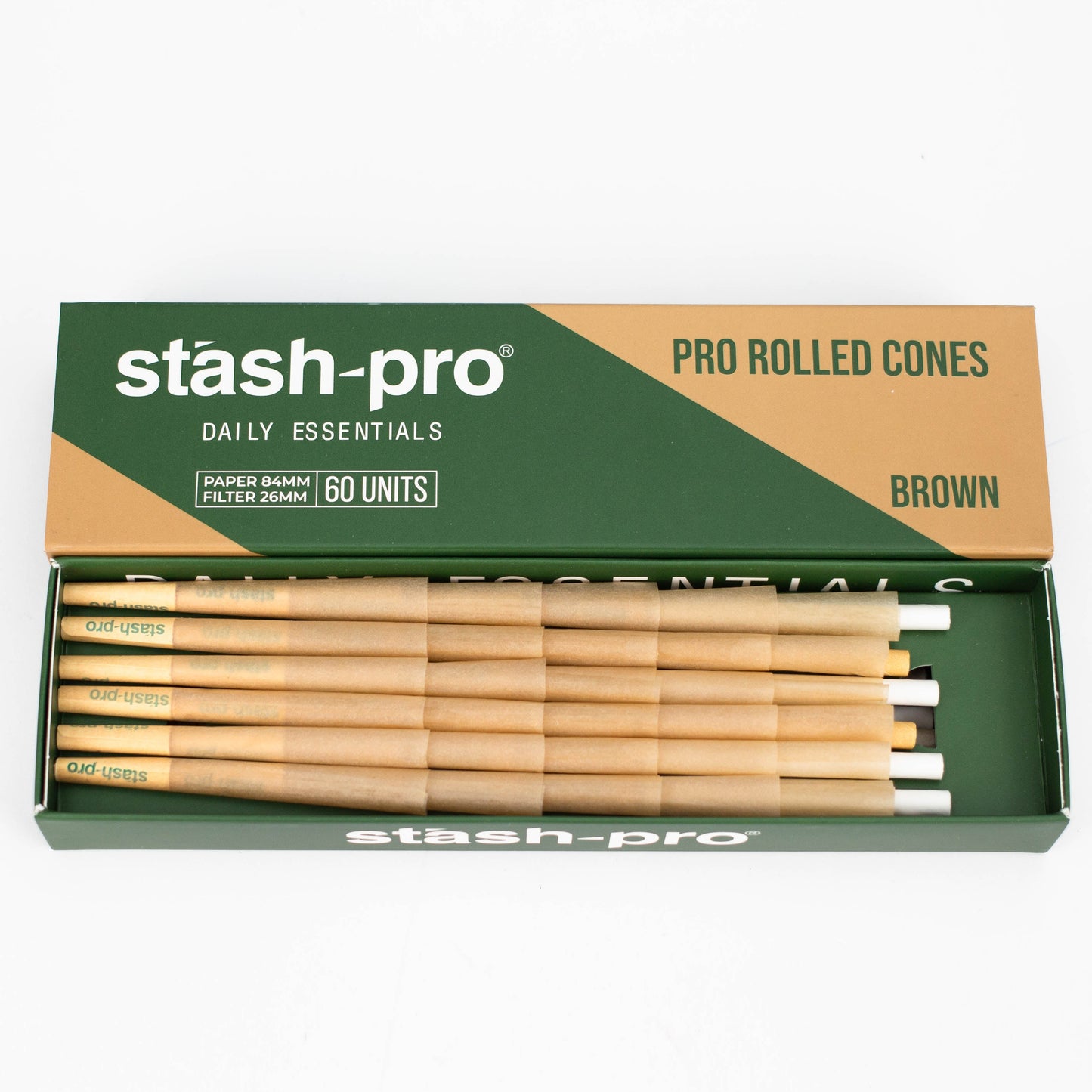 Stash-Pro | Unbleached (Brown) Pro rolled Cones_2