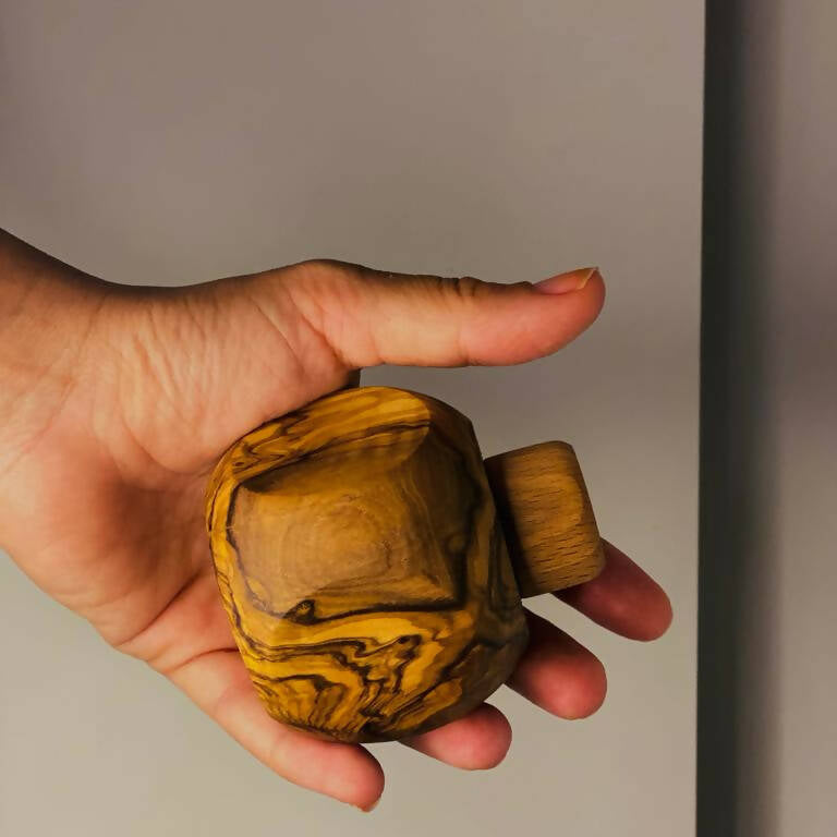 Olive Wood Apple Dugout/Smoker's Gift_4